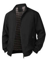 Spring/Fall Casual Jacket – Lightweight Zip-Up Coat with Stand Collar & Pockets