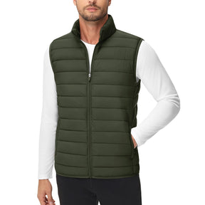 Lightweight Puffer Vest – Men’s Windproof Sleeveless Winter Waistcoat
